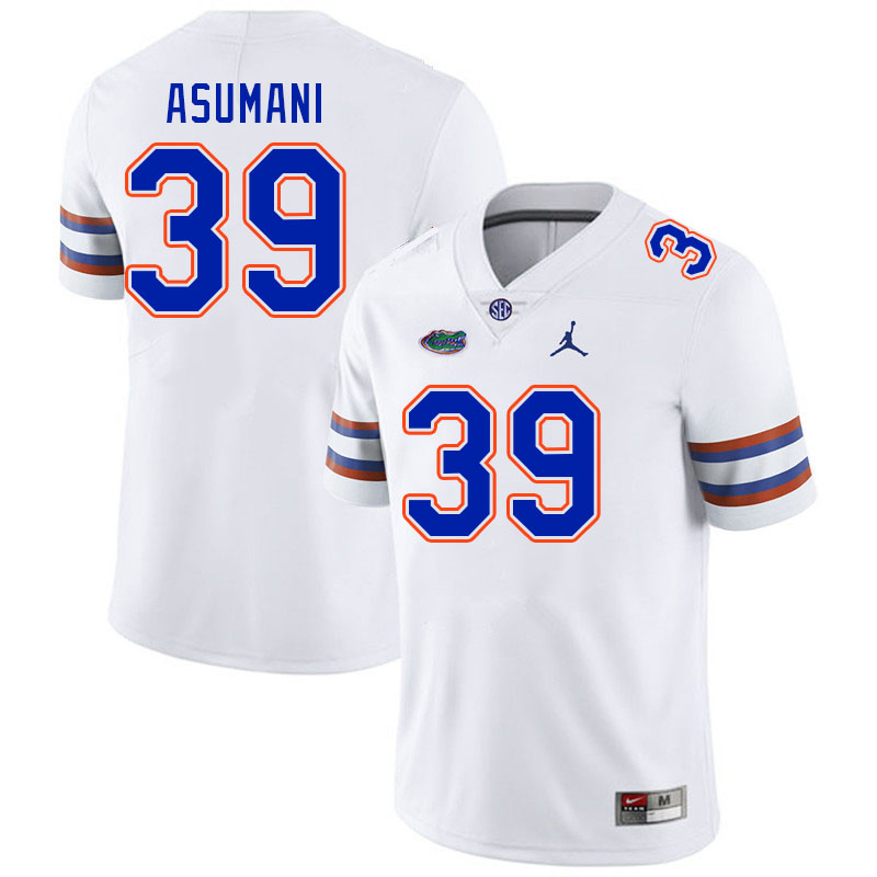 Men #39 Peter Asumani Florida Gators College Football Jerseys Stitched-White